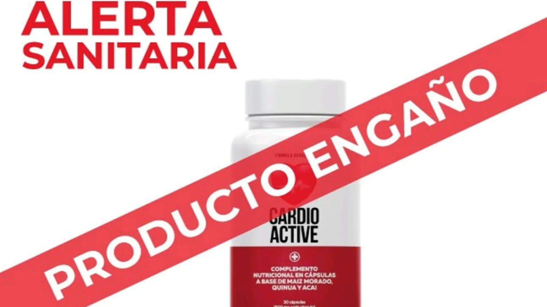 Alerta sanitaria por Cardio Active producto engaño dice Coepris 